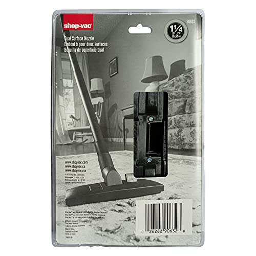 Shop-Vac 9063200 Multi-Purpose Floor Nozzle, 1.25 Inch Diameter, Efficient Cleaning On Hard Floors and Carpets, (1-Pack)