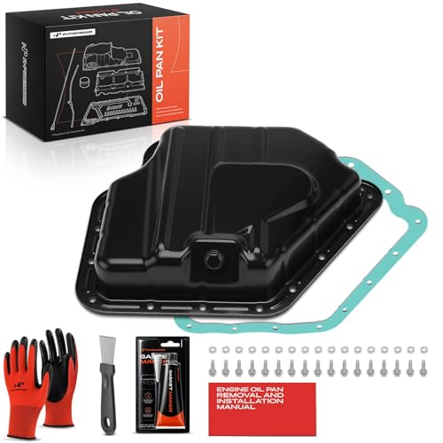 A-Premium Lower 3.6L Engine Oil Pan Sump with Plug, Gasket & Bolts | Compatible with Dodge Grand Caravan 2011-2020, Journey, Avenger & Chrysler Town & Country 200 & Ram ProMaster 1500 2500 - style: Complete Oil Pan Kit