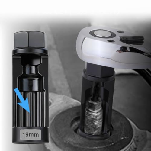 6 Pieces Strut Nut Removal Tool Heat-Treated Shock Absorber Nut Socket Wear-Resistant Set Resistant Strut Installation Removal Kit
