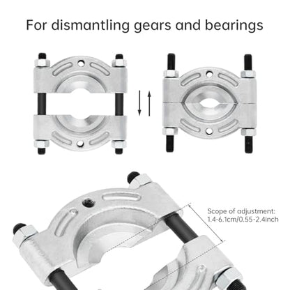 ChgImposs Heavy Duty Bearing Puller with 3/8 to 3 inch Jaw for Gear Pinion/Wheel Hub/Bearing Separator, Chrome-Plated Steel Splitter Tool - size: 3/8 to 3 inch