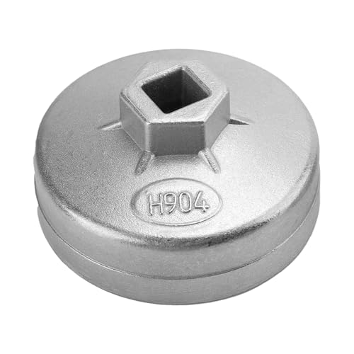 H904 79mm Oil Filter Socket Wrench Set,3/8" Drive 15 Flutes Oil Filter Removal Tool,Low Profile Chrome Vanadium Steel Oil Change Tool for Chery Volkswagen Bora Golf Jetta Fiat Santana More Vehicles - size: H904