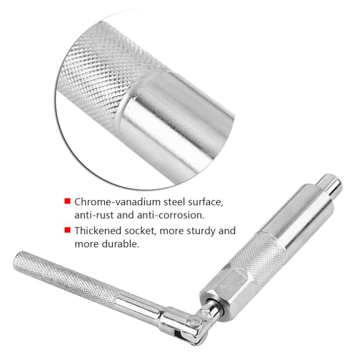 Rear Shock Absorber Wrench, Cr-V 17mm Hex Shock Absorber Socket Wrench, Removal Tool Set for Car