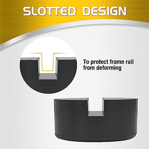 TONDA Jack Pads, Universal Rubber Rail Pinch Weld Protector, Slotted Adapter for Jack Stand and Floor Jack - color: JACK PAD SET