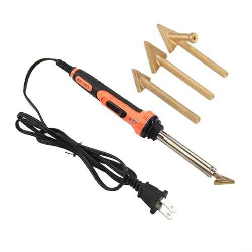 100W Electric Plastic Welding Kit for Bumper Repair, Hot Stapler for PP PE PVC ABS Nylon Thermoplastic Parts, 110V-220V Soldering Iron Tool with 3 Tips(US)
