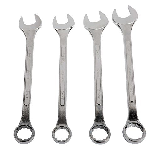 SUNEX TOOLS 9604 Super Jumbo SAE Combination Wrench Set, 4-Piece, Silver - size: SAE, style: Super Jumbo Combination Wrench Set 4-Piece