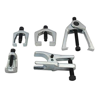5pcs Front End Service Set for Pitman Arms Ball Joint Separator Arm Tie Rod Puller Tool Kit