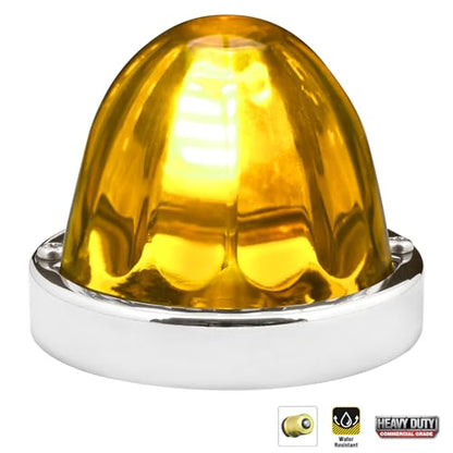GG Grand General 92431 Stainless Steel Light Amber Watermelon Glass Lens Kit for #1156, Bulb not Included - color: Light Amber, style: 1156 Bulb Base