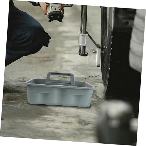Hotel Portable Cleaning Basket Plastic Storage Organizer for Auto Detailing Supplies Dividers