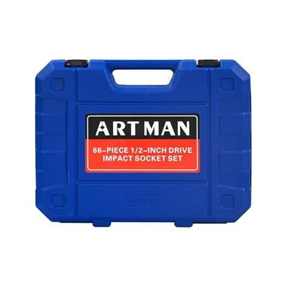 Air Tool and Accessories Kit Steel Black,Blue 66-Piece Pneumatic Set Garage Shop & Reliable