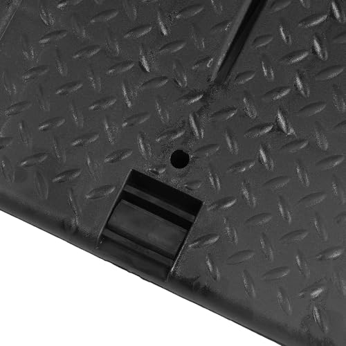 Low Profile Car Service Ramps 2 Pack, Reinforced Plastic Vehicle Lifting Ramps, 6000 LB Heavy Duty Garage Car Ramp with 6.7 Inch Lift Height, Portable Auto Repair Ramp