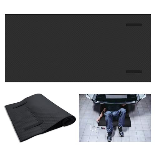 Rolling Creeper Mat, Foldable Under Car Repair Mat with Storage Bag, Portable Creeper Pad for Low Clearance, All Car Models & Terrains, Ideal for Garage/Auto Repair/Self-Driving Tour,57"X27"-1Pack
