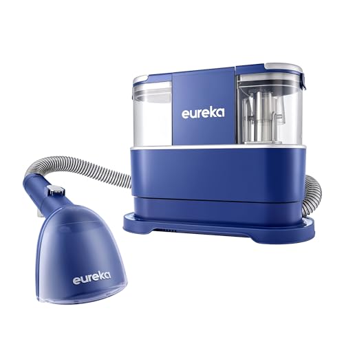 EUREKA Portable Carpet and Upholstery Cleaner, Spot Cleaner for Pets, Stain Remover for Carpet, Area Rugs, Upholstery, Coaches and Car, 50.7oz Large Water Tank, NEY100 with Cleaning Formula, Blue - color: Blue, size: NEY100 with Cleaning Formula