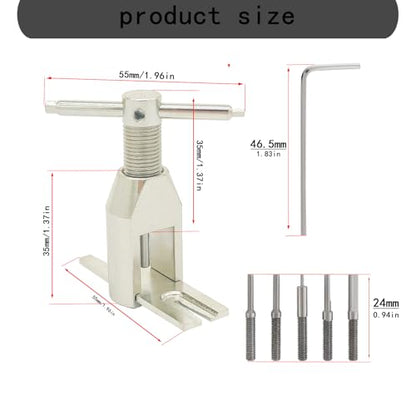 2 PCS Aluminum Alloy Motor Pinion Gear Puller Tool, Professional Gear Remover Extractor for RC Car Model Small RC Helicopter Motor Pinion Parts Repair Accessories