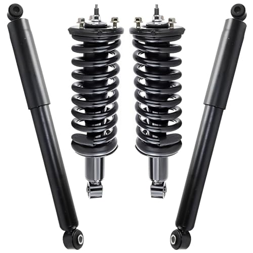 Detroit Axle - 4WD Front Struts and Rear Shocks Replacement for 2005 2006 2007 2008 2009 2010-2021 Nissan Frontier 4.0L - 4pc Set - size: 4AQ47260/Shock Kit