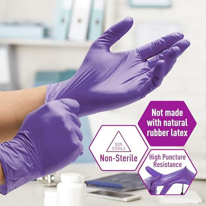 MedPride Powder-Free Nitrile Exam Gloves, Small, Case/1000 (100 Count (Pack of 10)) - size: Small (Pack of 1000)
