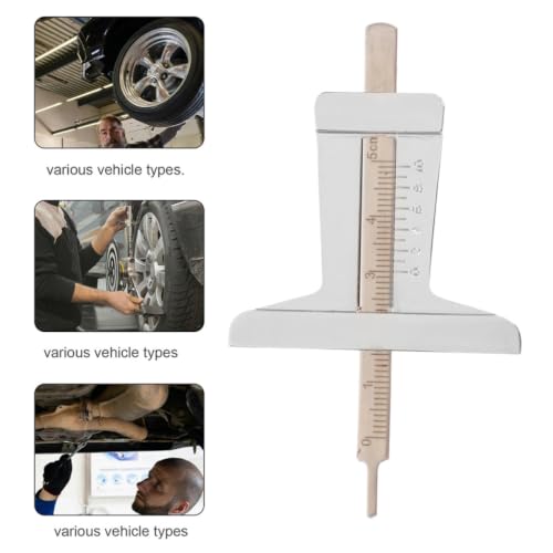 2pcs Tire Tread Depth Gauge Tool for Car Stainless Steel Precise Measurement Tire Depth Gauge User-Friendly Design and Replacement