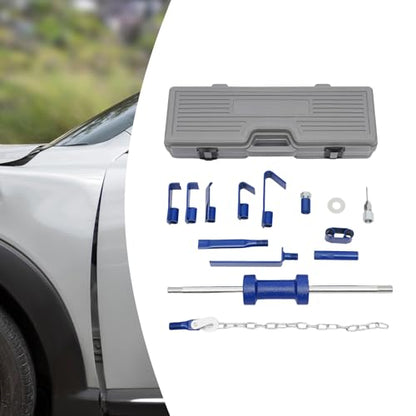 Professional Slide Hammer Dent Puller Kit, Auto Body Repair Tool Set for Car Door, Bumper, Fender, with Toolbox