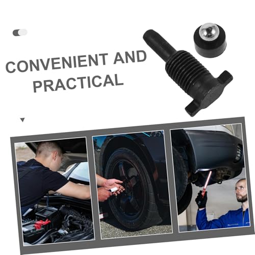 HEALLILY Vertical Jack Accessories Oil Return Valve Air Screw Oil Seal Ball Compact Hydraulic Jack Part for Automotive Repair and Construction Use