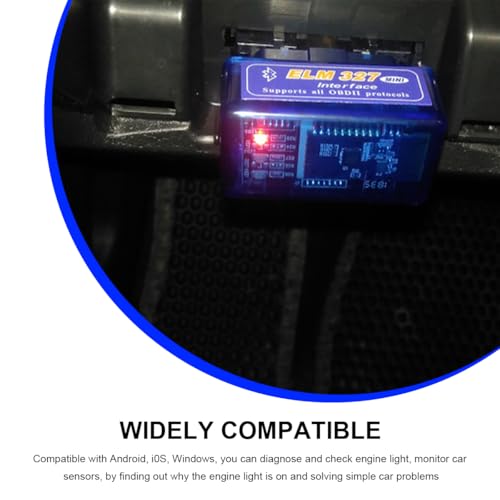 2 PCS ELM327 OBDII Car Auto Diagnostic Scanner, Professional Wireless Bluetooth Scan Tool Failure Detector, OBD2 Engine Fault Code Reader for Android Windows, Car Accessories - color: 2 PCS