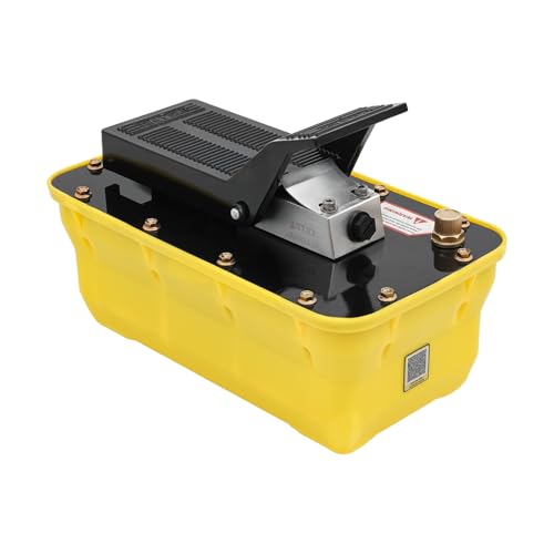 Hydraulic Air Foot Pump, 70 MPA High Pressure Pump 0.6Gal Air Hydraulic Pump Engineering Plastic Foot-Operated Pumps with Air Hose for Heavy Machinery Rigging Auto Repair Auto Body Frame Machines - size: Hydraulic Foot Pump