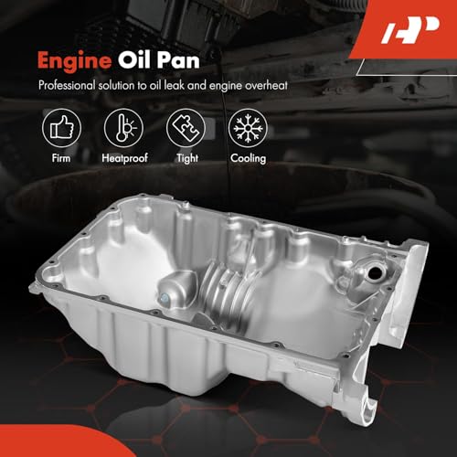 A-Premium Engine Oil Pan Sump with Drain Plug Compatible with Honda Accord 2008-2017, Crosstour 2012-2015, Odyssey 2008-2017, Pilot 2009-2015, Ridgeline 2009-2014 & Acura MDX, RDX, RL, 3.0L 3.5L 3.7L