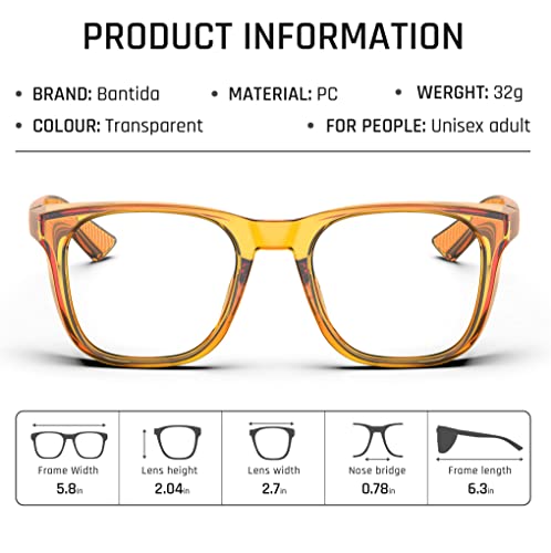 Safety Glasses Anti-Fog Goggles Protective Eyewear Anti Blue Light Protection Glasses For Women And Men - color: Orange