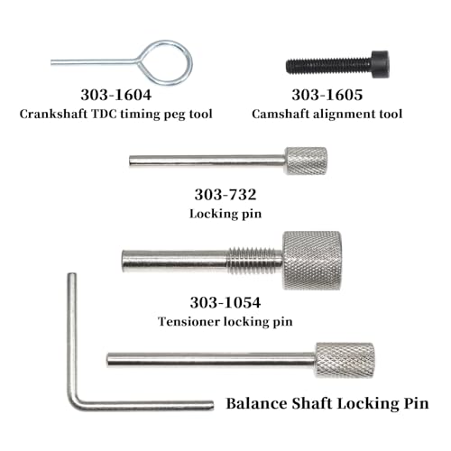 Belt Engine Timing Tool Kit, Petrol Engine Timing Belt Tools Lock Tool Kit | Compatible with Ford 1.0 EcoBoost Focus Fiesta SCTi, Replaces 303-1605 303-1606 303-1604 303-1602
