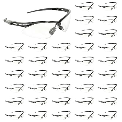 Malta Dynamics APEX Safety Glasses – Anti Scratch and Anti Fog Protection, Construction Safety Glasses for Men and Women, ISEA & ANSI Z87 Compliant (Clear, 36 Pairs) - color: Clear - 36 Pair