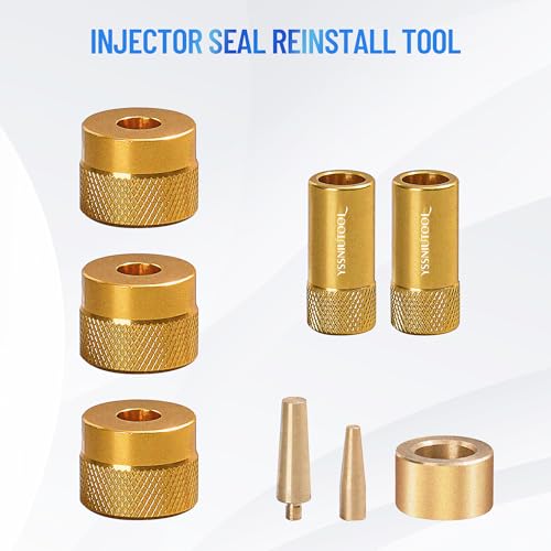 Fuel Injector Removal Puller Kit Injector Seal Install Tool Compatible with VW TDi 4 Cyl 8V 16V Diesel, Replacement for VW Audi1.2 1.4 1.6 1.8 2.0 2.7 3.0 3.2 3.6 V6 4.2 V8 FSI TSI TFSI Petrol