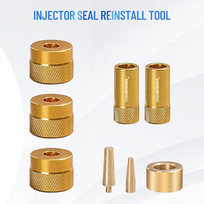 Fuel Injector Removal Puller Kit Injector Seal Install Tool Compatible with VW TDi 4 Cyl 8V 16V Diesel, Replacement for VW Audi1.2 1.4 1.6 1.8 2.0 2.7 3.0 3.2 3.6 V6 4.2 V8 FSI TSI TFSI Petrol