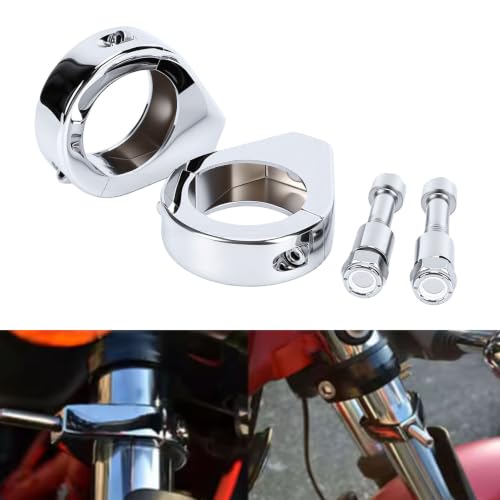 Generic 39mm Motorcycle Turn Signal Relocation Bracket, Fork Clamp for XL1200 , with Electroplated Aluminum Alloy Mount for 39mm Forks, Arm Puller Tie Rod End Removal Tool Set