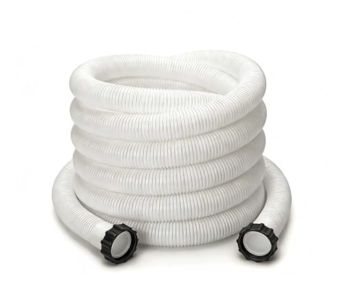 1.5" Replacement Pool Pump Hose for Above Ground Pools Accessories - 29060E Pool Hoses for Intex 1,500 GPH Pump, Sand Filters ＆ Saltwater System (White -9.8Ft) - color: White -9.8Ft