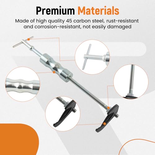 maXpeedingrods Inner CV Axle Puller Removal Tool, CV Axle Puller Tool with 4lbs Slide Hammer and Adapter Front Wheel Axle Half Drive Shaft Removal Tool Kit - style: 6 Pcs