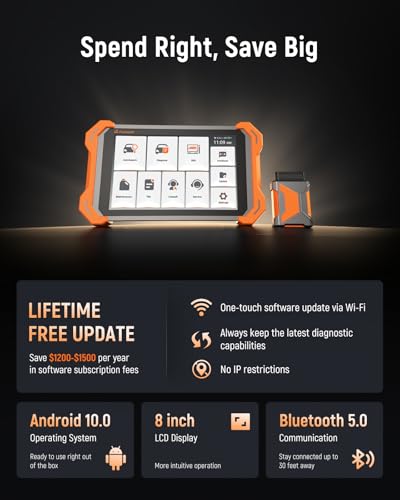 FOXWELL NT919BT All System Diagnostic Tool - Automotive Bidirectional Scan Tool, 3000+ Active Tests, 34 Maintenances, ECU Coding, CAN FD & DoIP, Lifetime Free Update, Car OBD2 Scanner for 140+ Brands