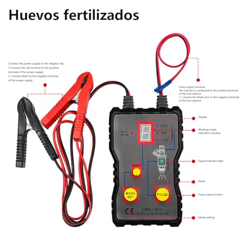 Fuel System Scan Tool Automotive Cleaning Tool Kit Injector Flush Cleaner Car Fuel Injector Tester Portable 4 Pluse Mode