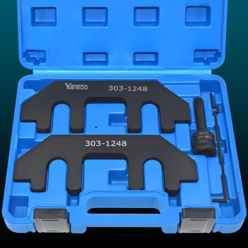 Camshaft Holding Tool Kit Fit for Ford 3.5L & 3.7L 4V Engines, 3.5 EcoBoost | with Tension Tool, Timing Alignment Holder Tool, Replaces 303-1248 303-1530 RT11, with Case and Gloves