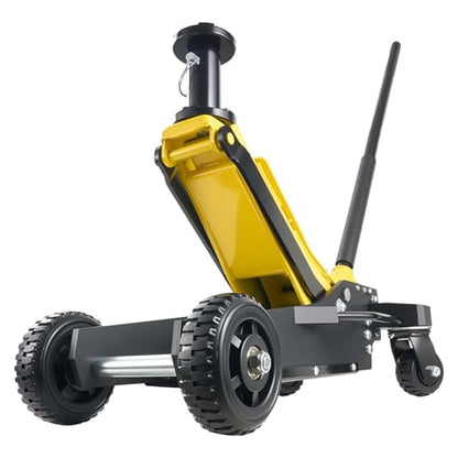 VEVOR Off Road Floor Jack, 3 Ton Aluminum & Steel Racing Low Profile Floor Jack with Dual Pistons Quick Lift Pump & Extension Post, Hydraulic Trolley Car Lift Jacks for Motorcycles, ATVs, SUV Pickup - style: Aluminum