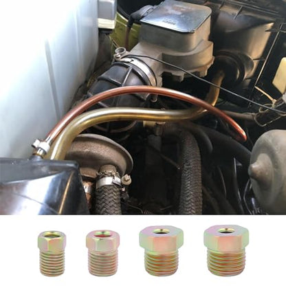 16PCS 3/16 Brake Line Fittings,Thread Brake Line Repair Kit Metric Invert Flare Fittings,Universal Zinc Alloy Brake Line Kit Car Accessories for Most Cars Trucks SUVs(16PCS Fittings) - color: 16PCS Fittings