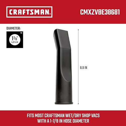 CRAFTSMAN CMXZVBE38681 1-7/8 in. Car Nozzle Wet Dry Shop Vacuum Attachment - size: Car Nozzle