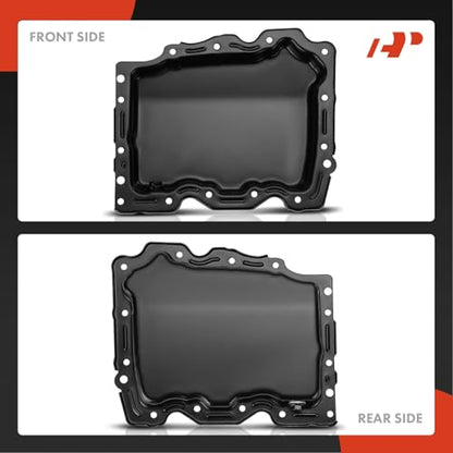 A-Premium Lower Engine Oil Pan Sump with Drain Plug Compatible with Chevrolet Malibu 2013-2015, Impala 2014-2016 & Buick Regal 2014-2016 & Cadillac ATS 2013-2017, CTS 2014-2015, 2.0L 2.5L