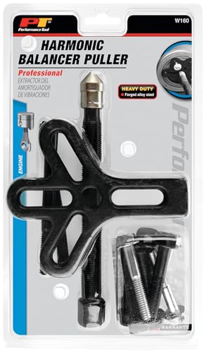 Performance Tool W160 Harmonic Balancer Puller Kit for 4in. Hubs - SAE & Metric Bolts Included - style: Harmonic Balancer Puller