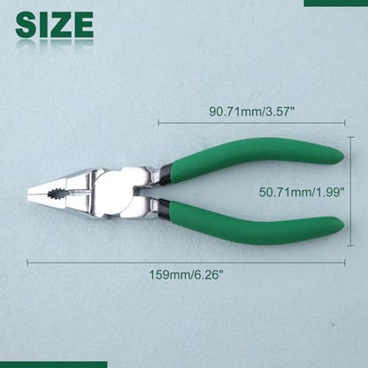 6 Inch Linemans Pliers Screw Extractor Stripped Removal Tools | Screw Removal Tools Combination with Cutter Jewelry Pliers for Wire Wrapping Beading Handmade DIY Craft - style: Linemans Pliers