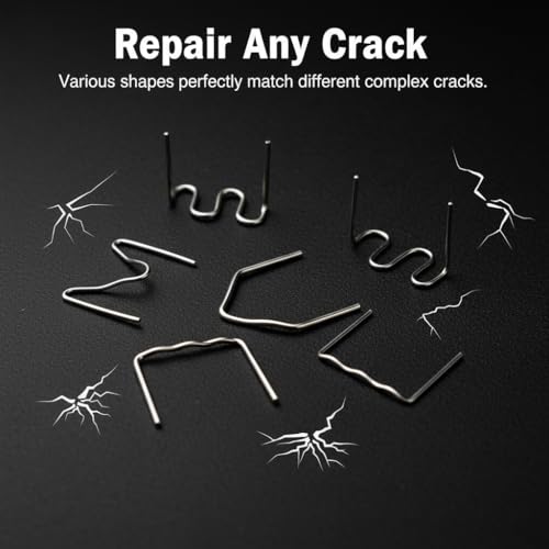weideer 3028PCS Plastic Welding Staples,Plastic Welder Staples & Welding Rods,8 Types, Auto Bumper Repair Kit,Hot Staples with Portable Toolbox for Car, DIYers,Toy