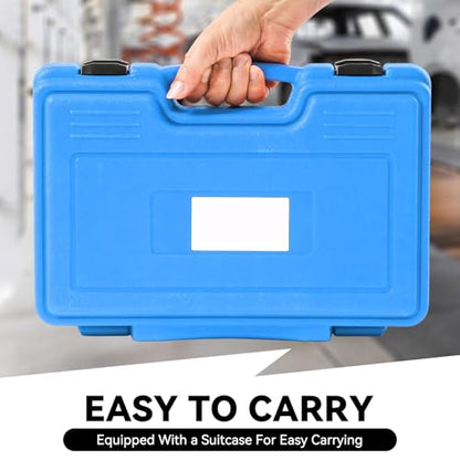 Auto Dynasty [5PC] Universal Repair Kit with Joint Separator Kit Tie Rod Ball Joint Romover Pitman Arm Puller Tie Rod End Puller, Blue Storage Case - color: Blue