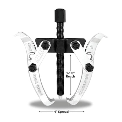 Performance Tool W84500 4-Inch 2 Jaw Gear Puller Removal Tool for Gears, Pulley, and Flywheel (4" Spread, 3-1/2 Reach)