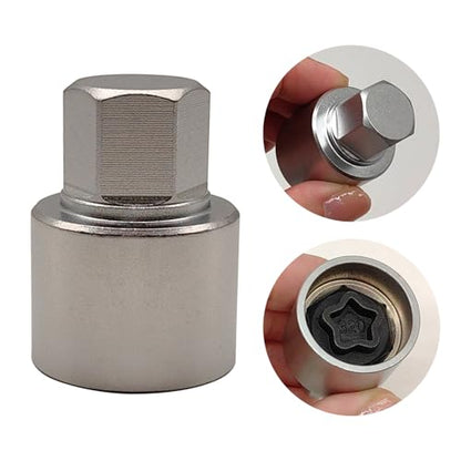 320 Wheel Locking Nut Key for Mercedes Benz, Lug Nut Removal Tool | Wheel Lock Nut Socket Adapter, Anti-Theft Screw Remover, Hand Repair Tool, Tyre Fitting, garage - color: Scoket 320
