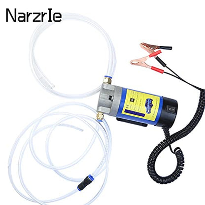 JOEBO Electric Submersible Pump 12v Electric Scavenge Suction Transfer Change Pump, 1-4l/Min Motor Oil Diesel Extractor Pump for Car