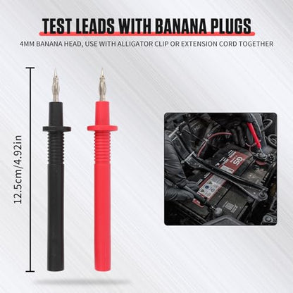 48PCS Automotive Circuit Test Leads Kit, Multi-Function Auto Diagnostic Tools with Electrical Breakout Leads, Alligator Clips & Multimeter Probes