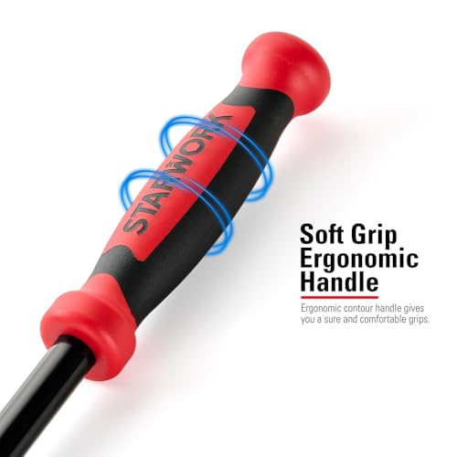 STARWORK TRUE MECHANIC™ 1/2" Drive 90 Tooth Dust-Proof Black Chrome Locking Flex Ratchet, Extra Long 33" Length - size: 33" Length