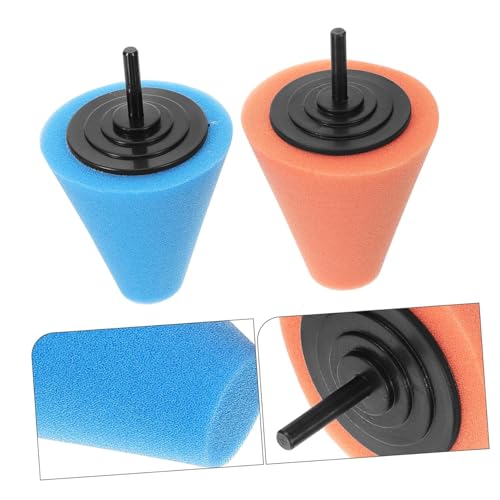 4PCS Cone Buffing Polishing Pads Kit,Drill-Attachable Wheel Polish Sponge,Premium Automotive Polishing Cone for Car Wheels, Hubs & Rims, Scratch-Free Buffing Tool